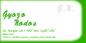 gyozo modos business card